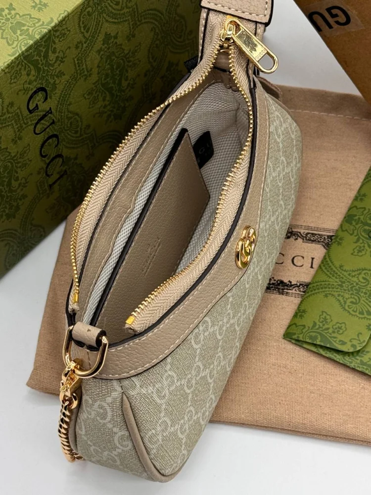 Сумка GUCCI 7 — Бежевый, Коричневый — дополнительный вид