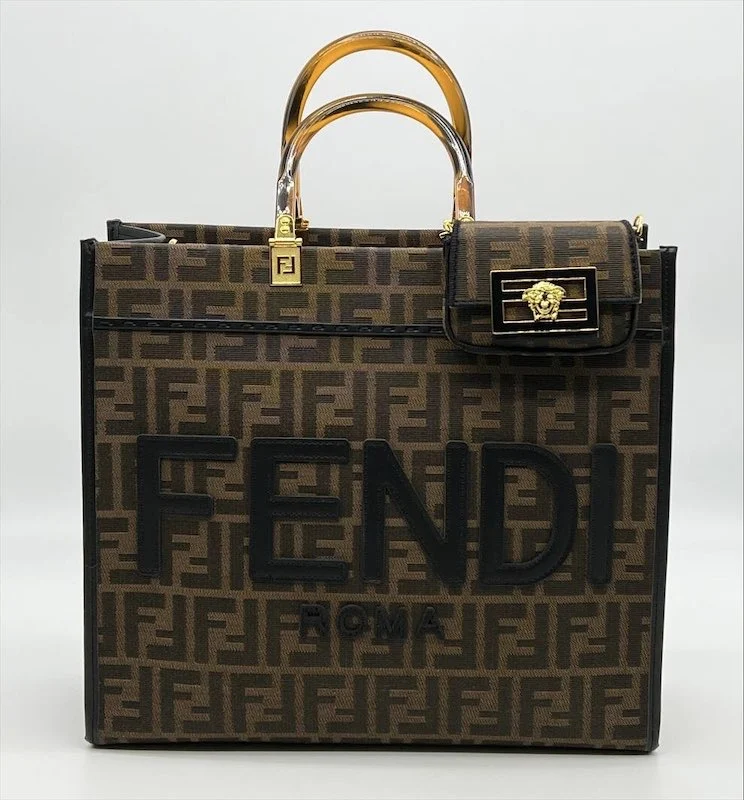 Сумка FENDI 09 — Коричневый, Черный — основной вид