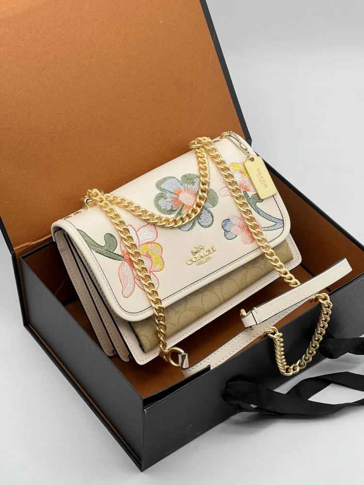 Сумка COACH z-000 — Молочный, Мультиколор — дополнительный вид