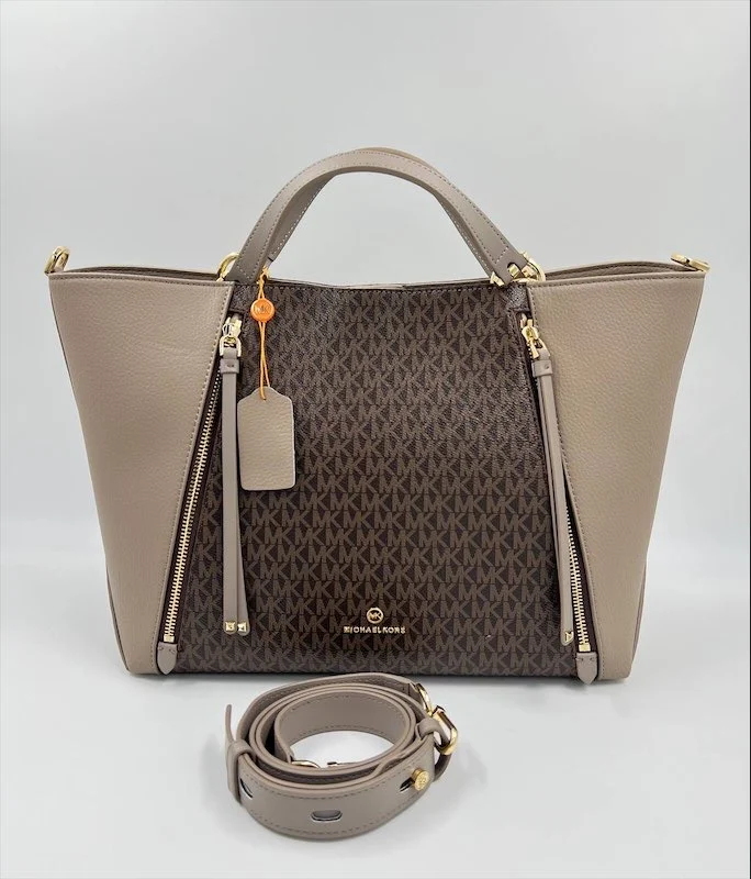 Сумка MICHAEL KORS z-54 — Бежевый, Коричневый — основной вид