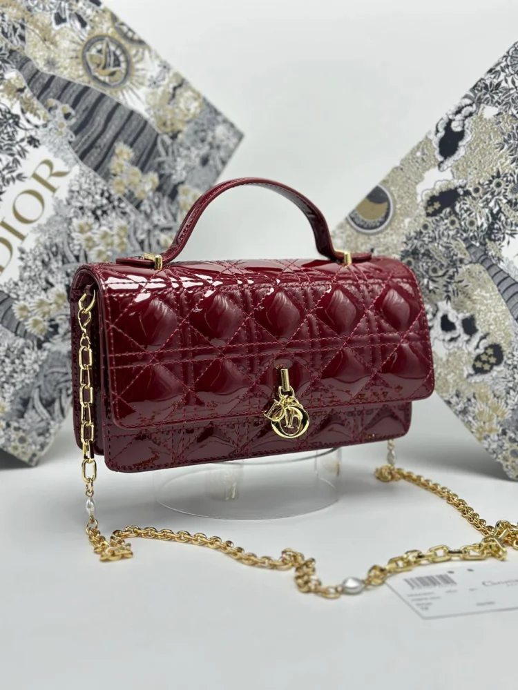 Сумка Christian Dior 1-5 — Бордовый — основной вид