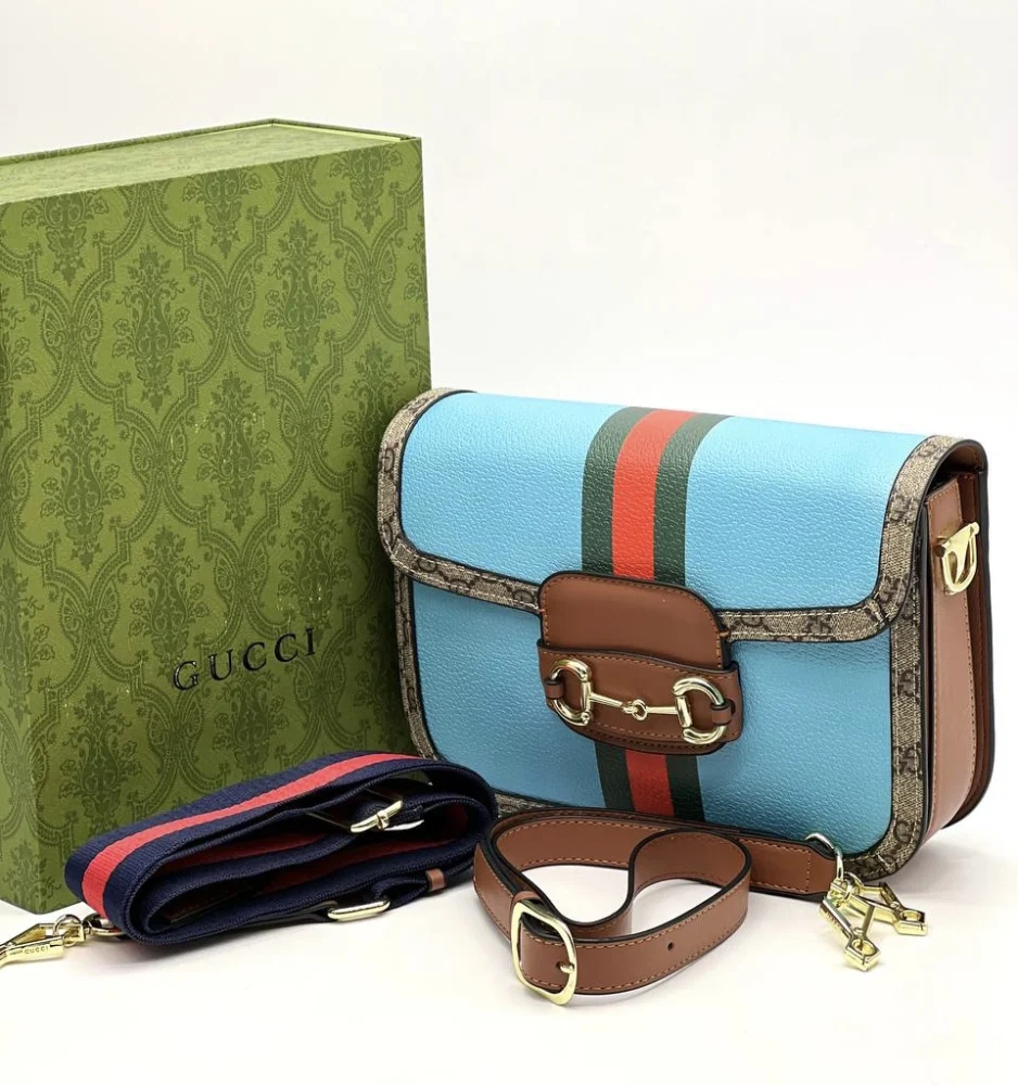 Сумка Gucci 509870 — Голубой, Коричневый — основной вид