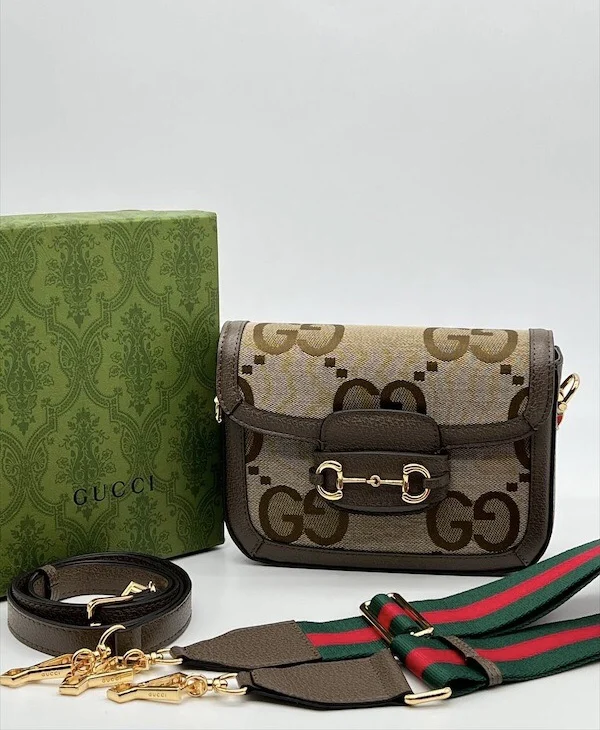 Сумка GUCCI z-443 — Бежевый, Коричневый — основной вид