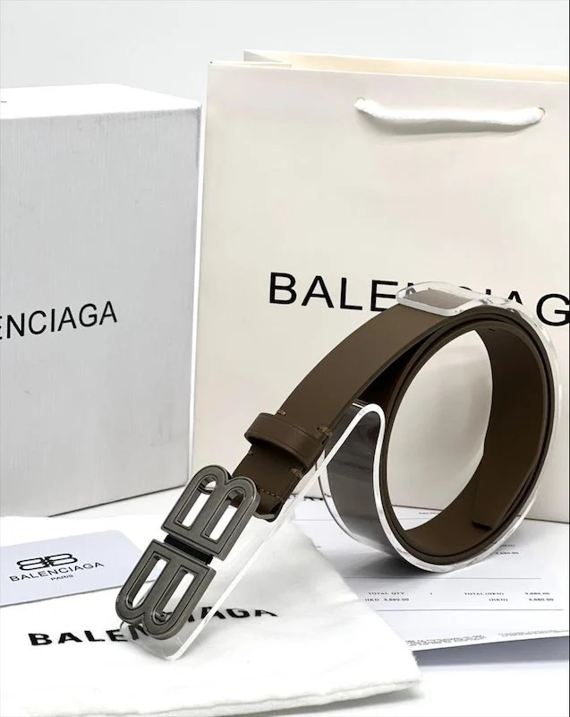Ремень BALENCIAGA — Коричневый — основной вид