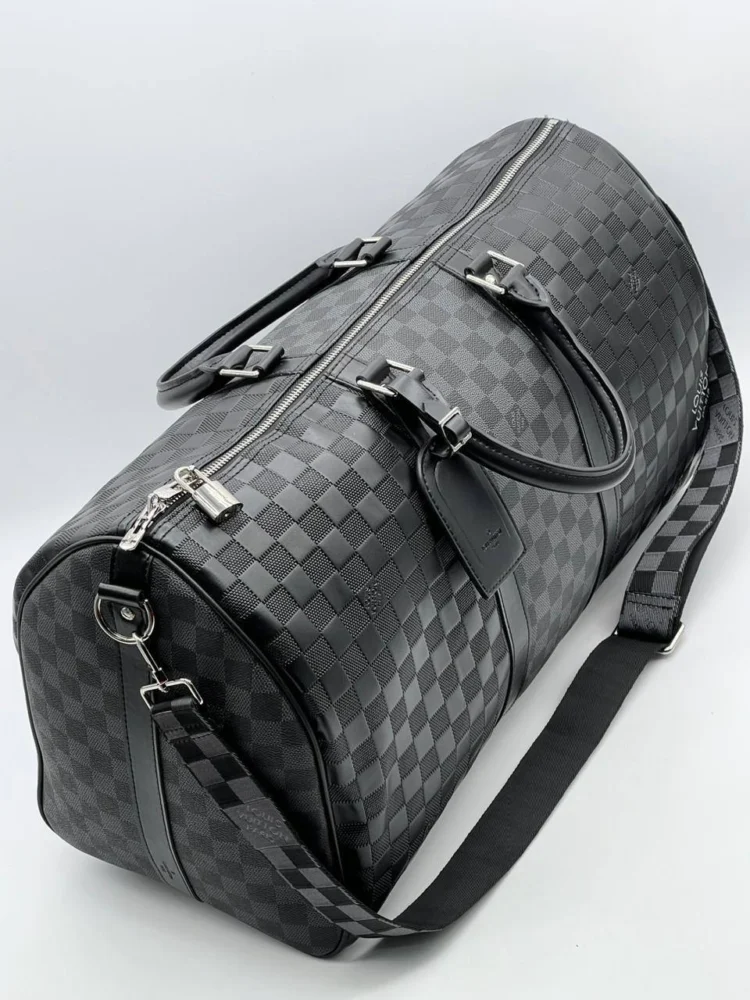 Дорожная сумка Louis Vuitton 5 — Серый, Черный — дополнительный вид