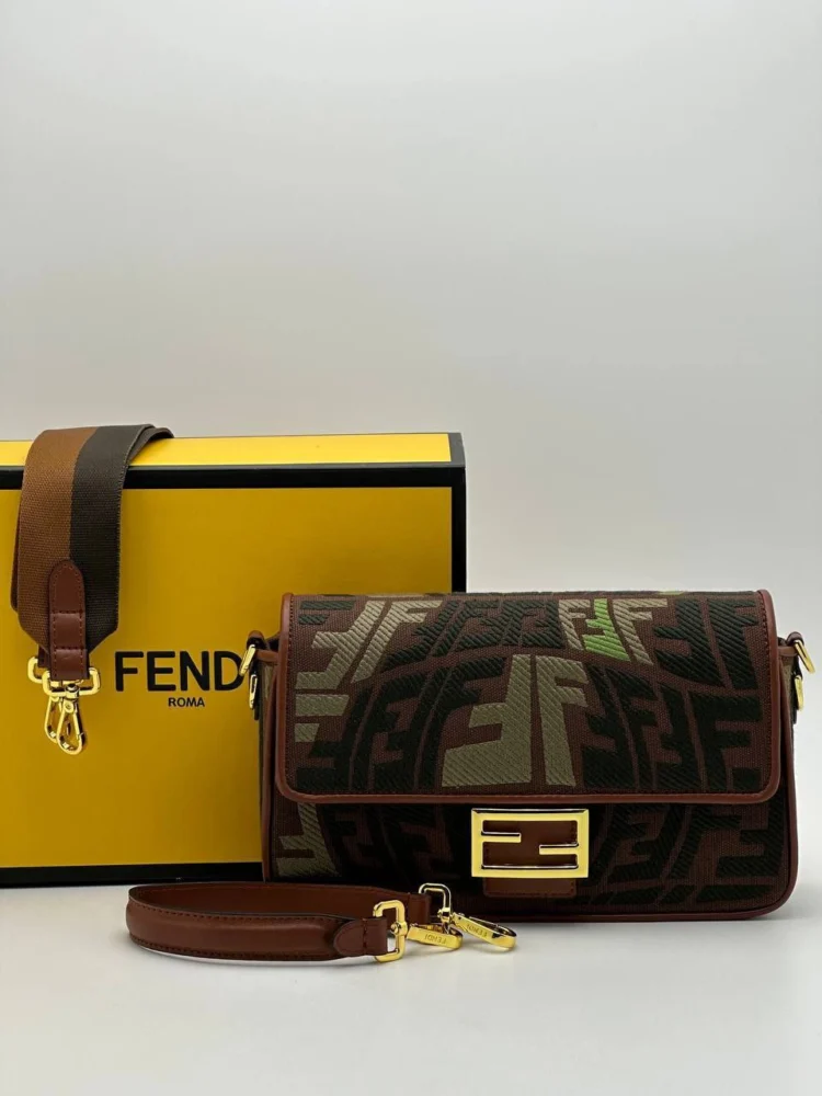 Сумка FENDI z-685 — Коричневый, Черный — основной вид