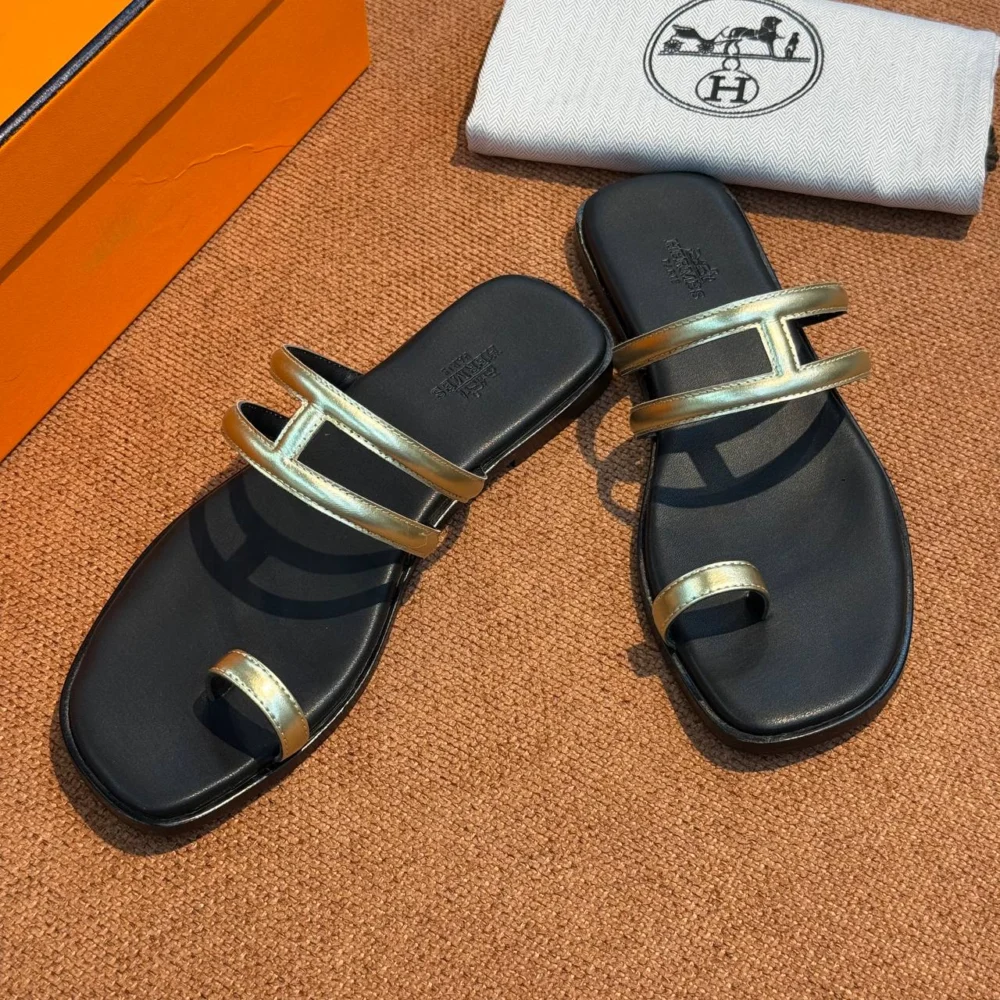 Обувь HERMES 10 — Золотистый, Черный — основной вид