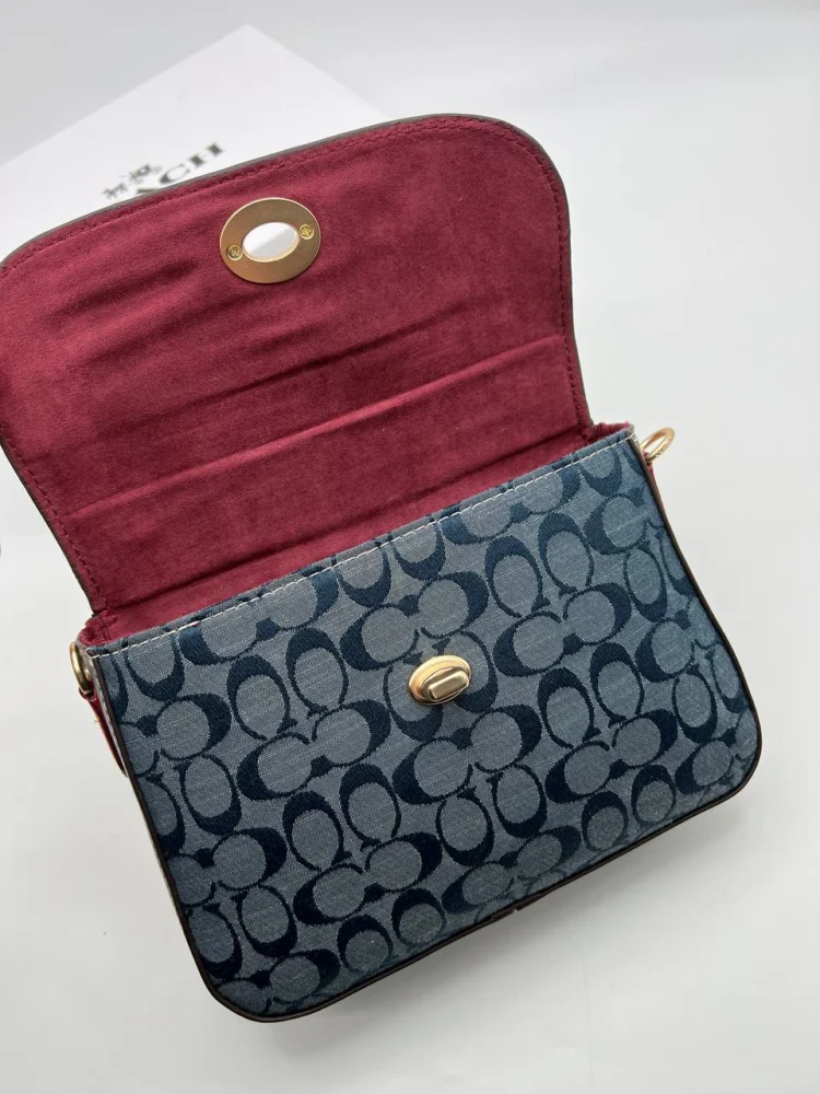 Сумка COACH z-1116 — Синий — дополнительный вид