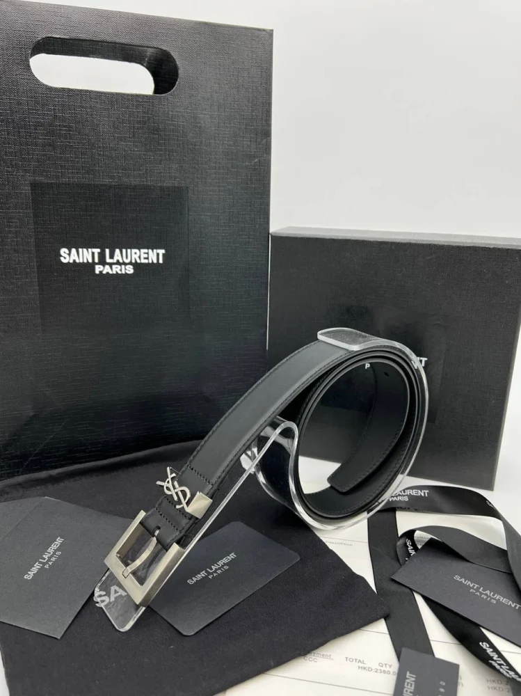Ремень YVES SAINT LAURENT 14 — Черный — основной вид