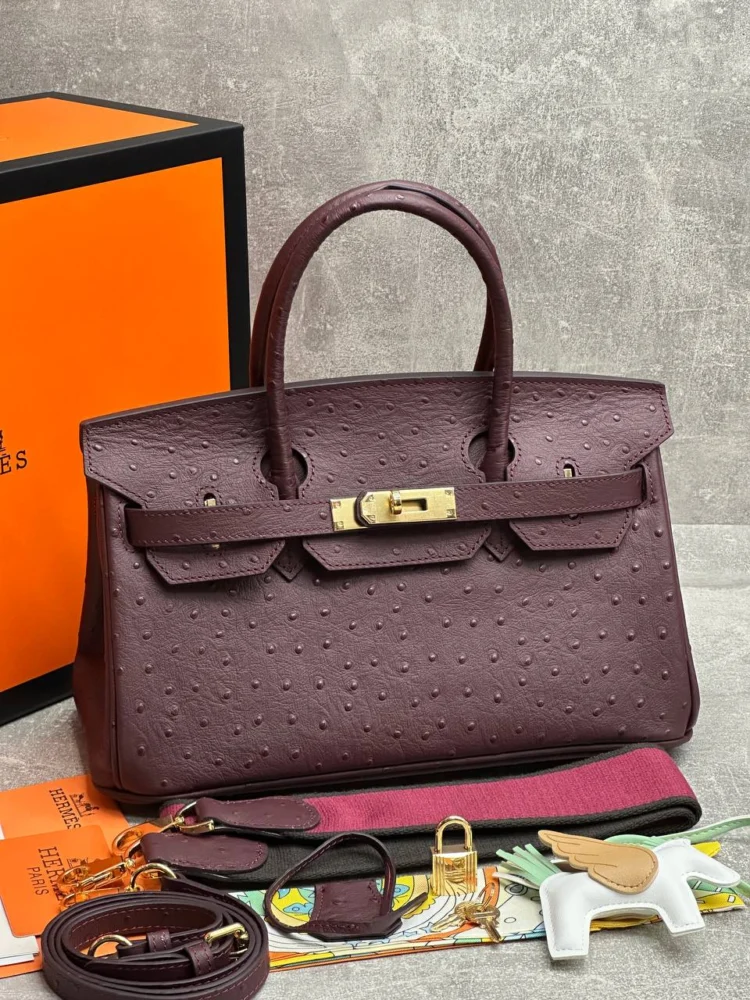 Сумка HERMES 7456 — Бордовый — основной вид