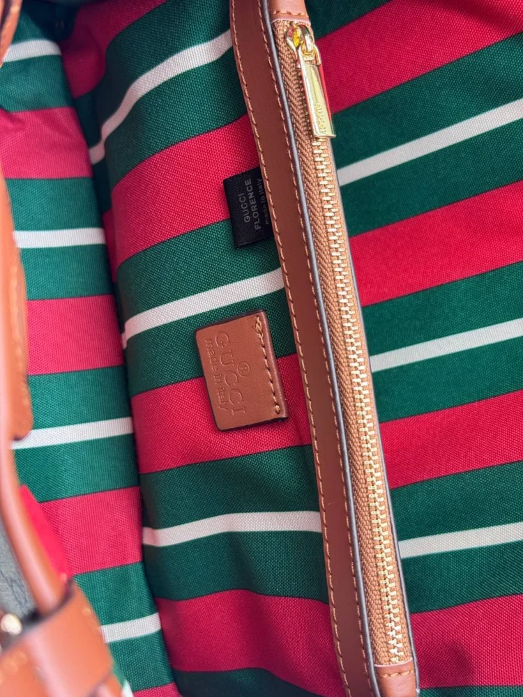 Сумка GUCCI 00026 — Бежевый, Бордовый — дополнительный вид