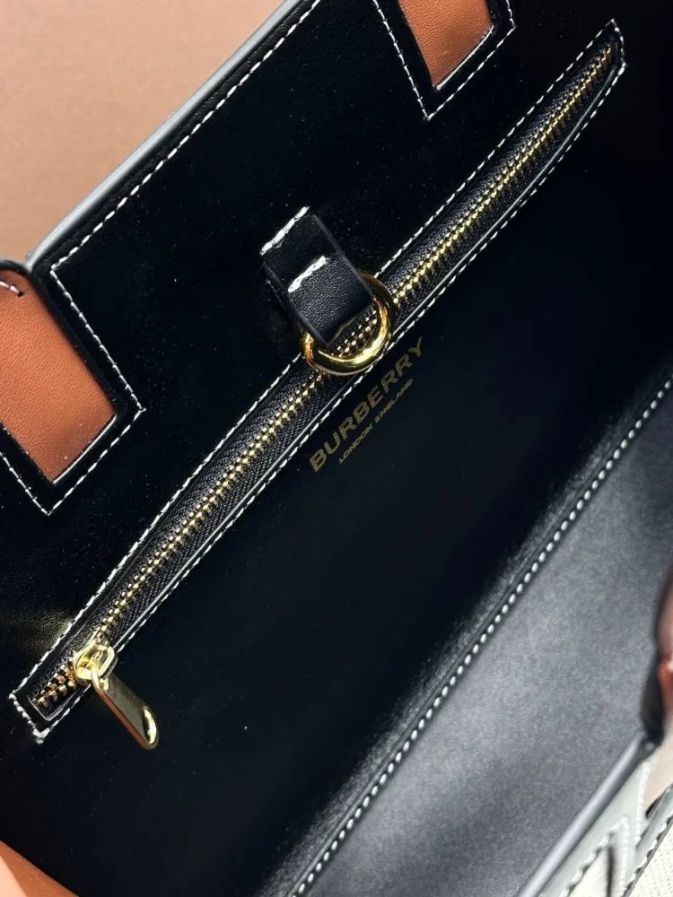 Сумка BURBERRY 1_101 — Коричневый, Молочный — дополнительный вид