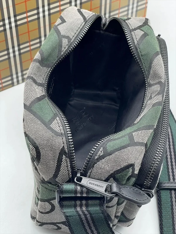 Сумка BURBERRY 4 — Зеленый, Серый — дополнительный вид