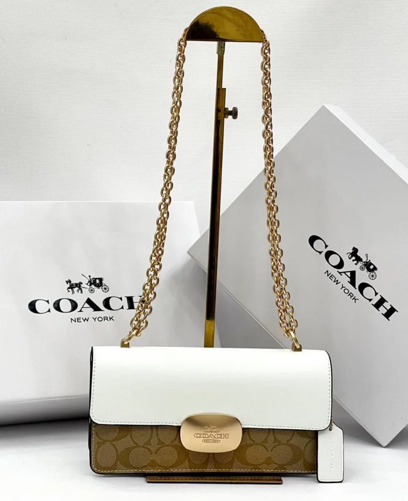 Сумка COACH 61 — Белый, Хаки — дополнительный вид