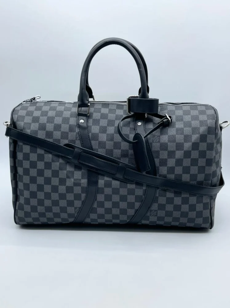Дорожная сумка Louis Vuitton 10 — Серый, Черный — основной вид