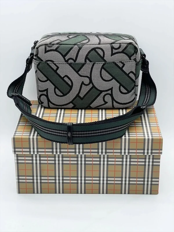 Сумка BURBERRY 4 — Зеленый, Серый — дополнительный вид