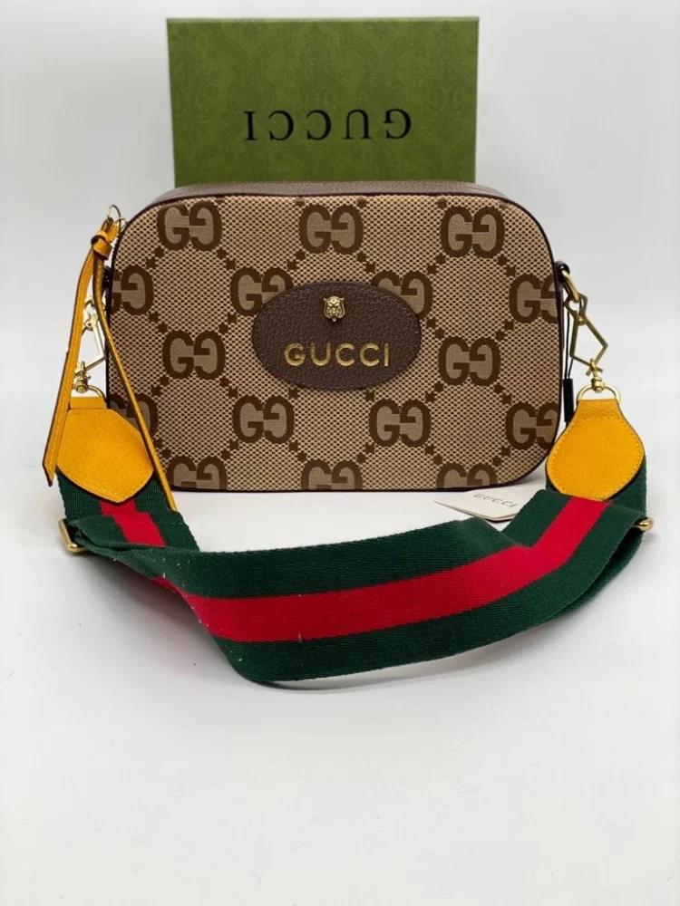 Сумка GUCCI 01-080 — Бежевый, Коричневый — основной вид