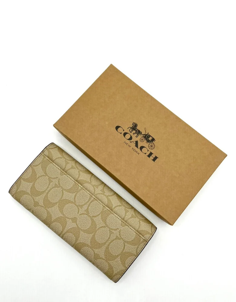 Кошелек COACH — Бежевый, Розовый — дополнительный вид