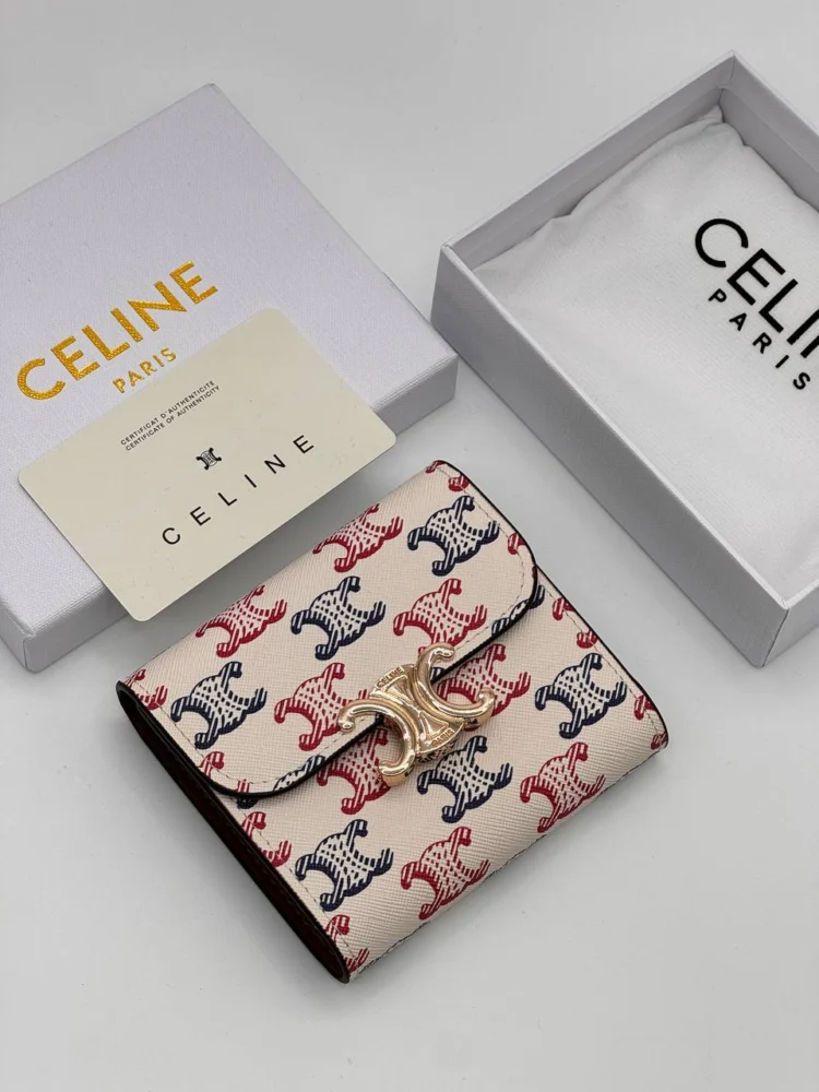 Кошелёк CELINE 12 — Бежевый, Мультиколор — основной вид