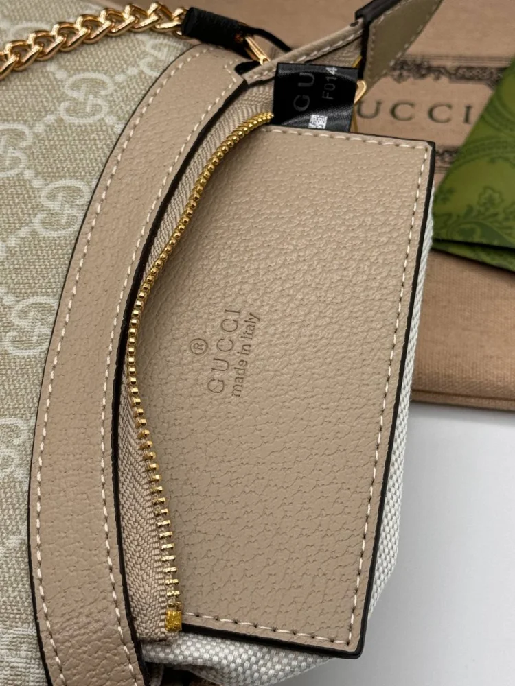 Сумка GUCCI 7 — Бежевый, Коричневый — дополнительный вид