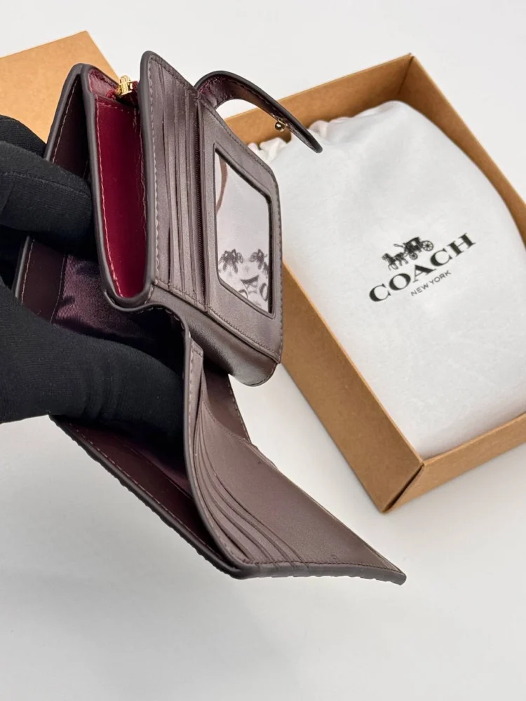 Кошелек COACH 177 — Бордовый — дополнительный вид