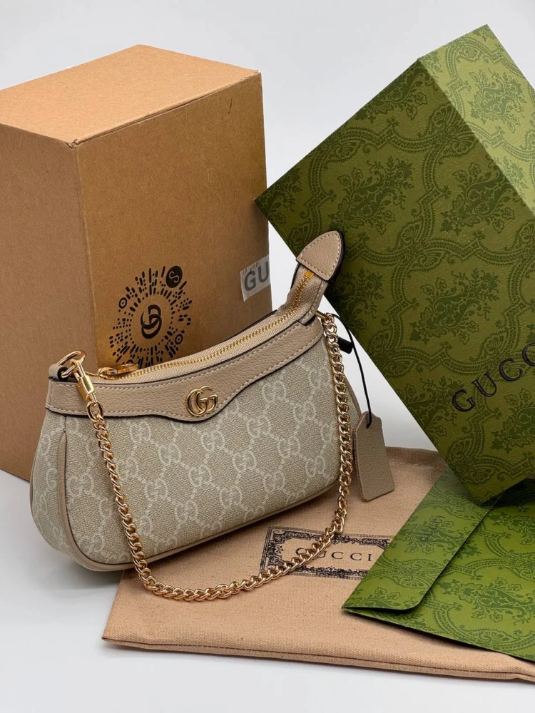 Сумка GUCCI 7 — Бежевый, Коричневый — основной вид