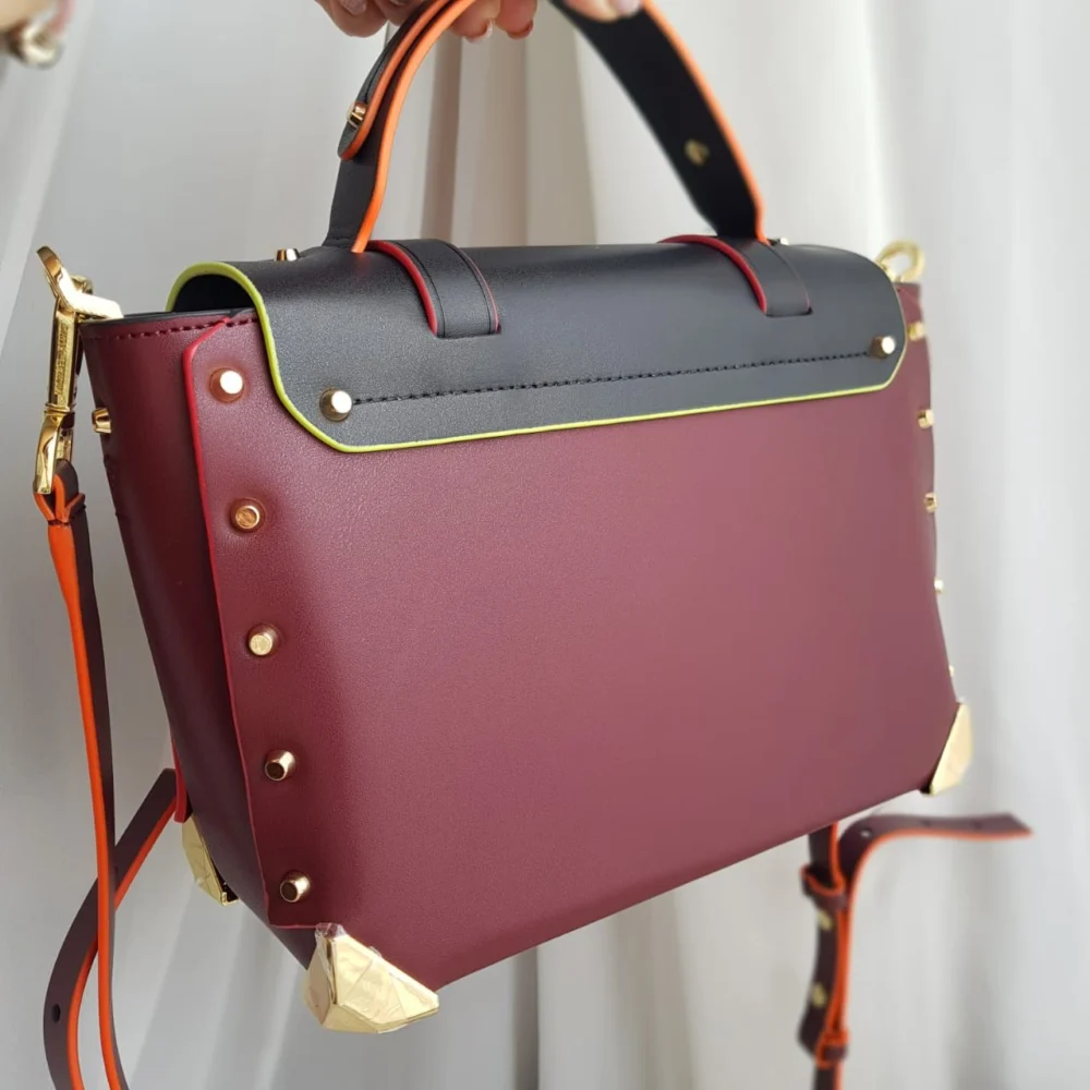 Сумка MICHAEL KORS z-458 — Бордовый, Серый — дополнительный вид