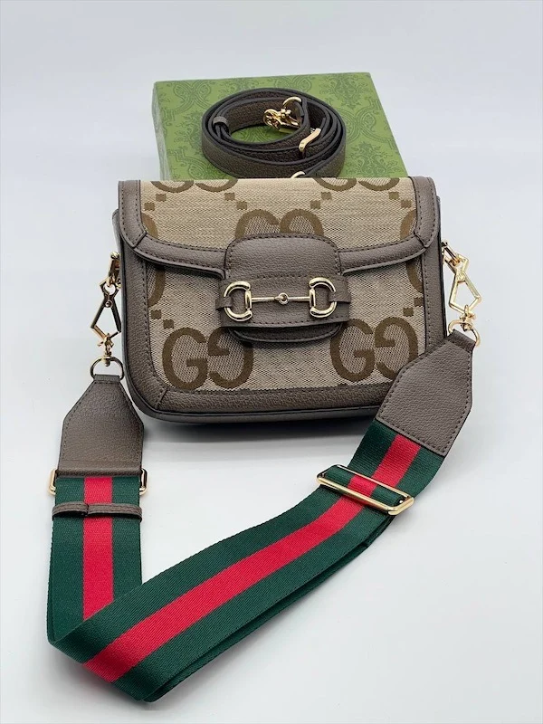 Сумка GUCCI z-443 — Бежевый, Коричневый — дополнительный вид