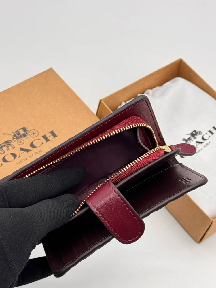 Кошелек COACH 177 — Бордовый — дополнительный вид