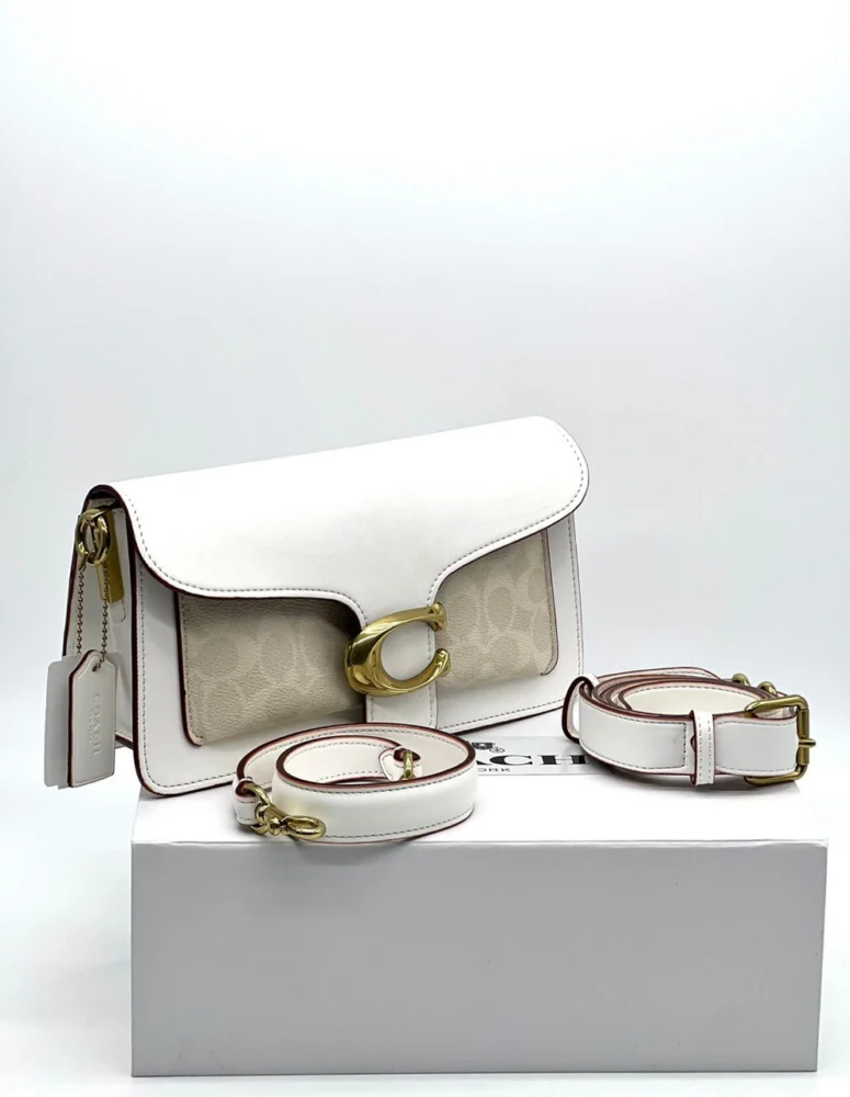 Сумка COACH 18 — Бежевый, Белый — основной вид