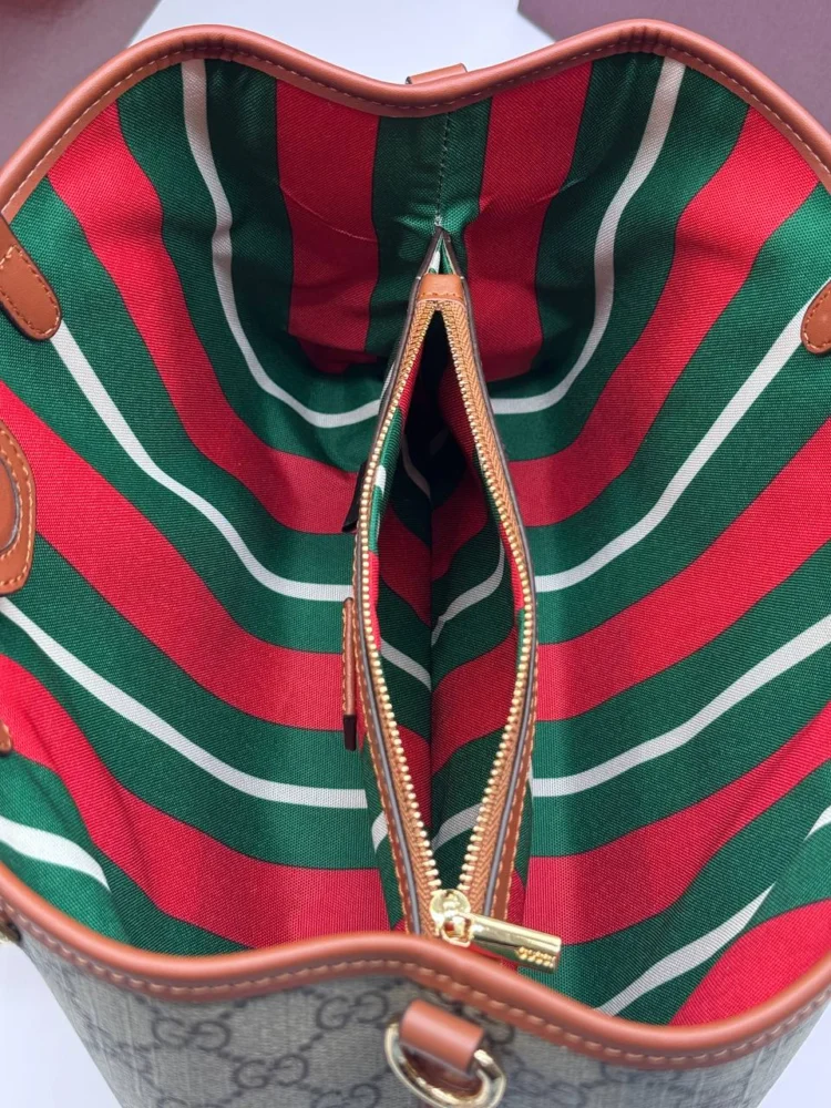 Сумка GUCCI 00026 — Бежевый, Бордовый — дополнительный вид