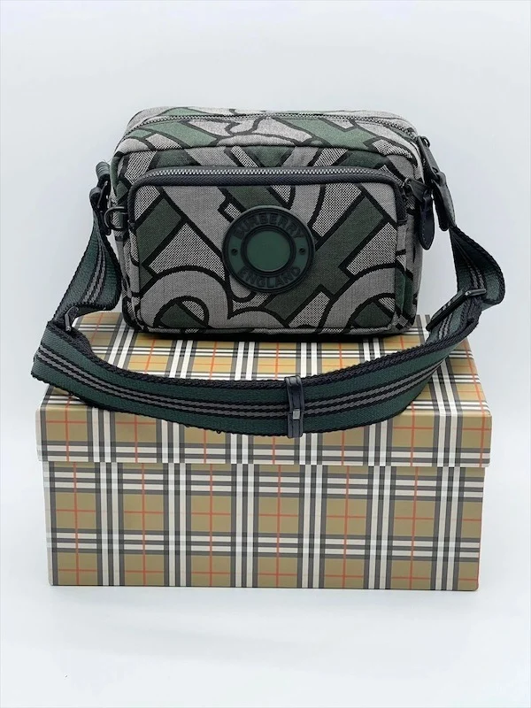 Сумка BURBERRY 4 — Зеленый, Серый — основной вид