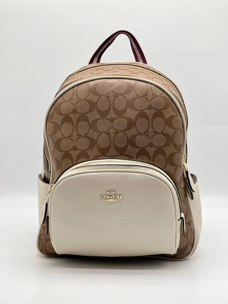 Рюкзак COACH 4 — Коричневый, Молочный — основной вид