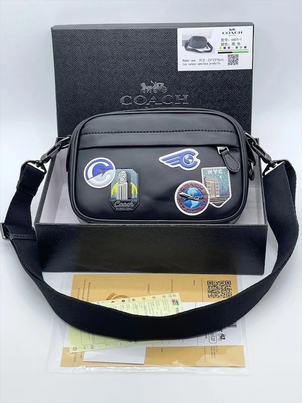 Мужская сумка COACH 8 — Черный — основной вид
