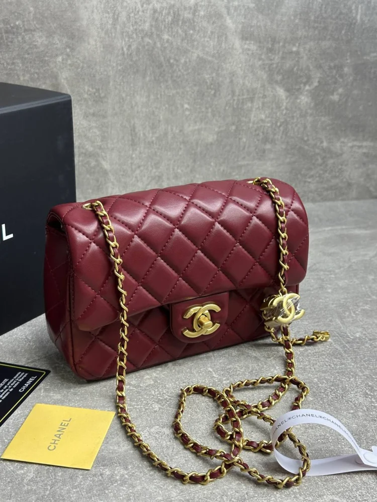 Сумка CHANEL 000-13 — Бордовый — основной вид
