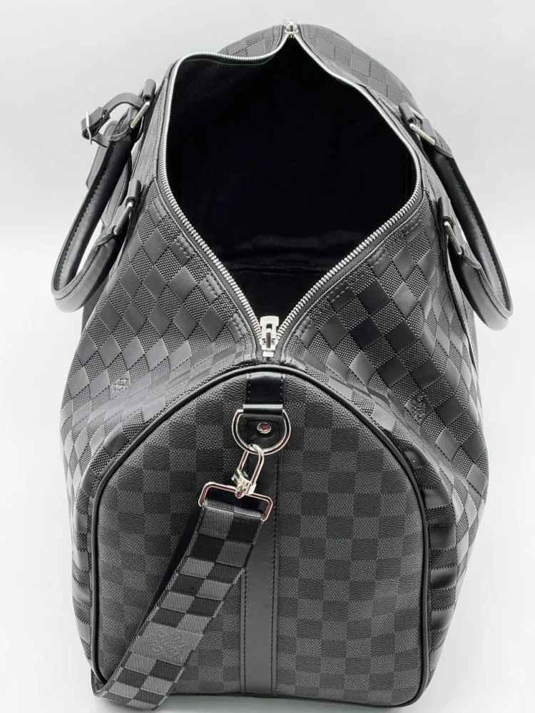 Дорожная сумка Louis Vuitton 5 — Серый, Черный — дополнительный вид