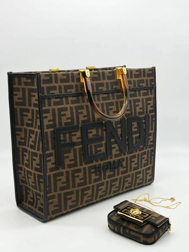 Сумка FENDI 09 — Коричневый, Черный — дополнительный вид