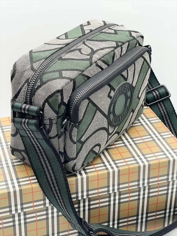Сумка BURBERRY 4 — Зеленый, Серый — дополнительный вид