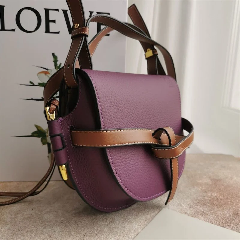 Сумка LOEWE 11 — Бордовый, Коричневый — дополнительный вид