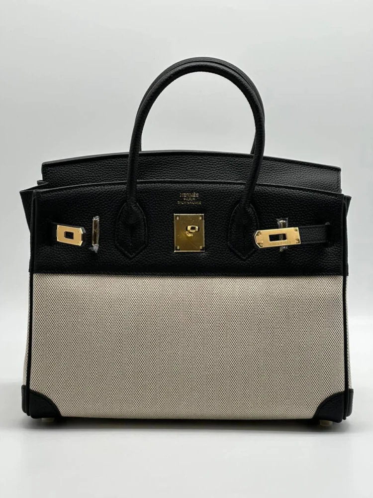 Сумка HERMES z-133 — Молочный, Черный — дополнительный вид