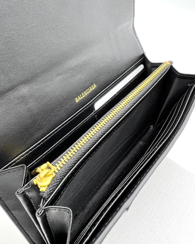 Кошелек BALENCIAGA 3 — Черный — дополнительный вид