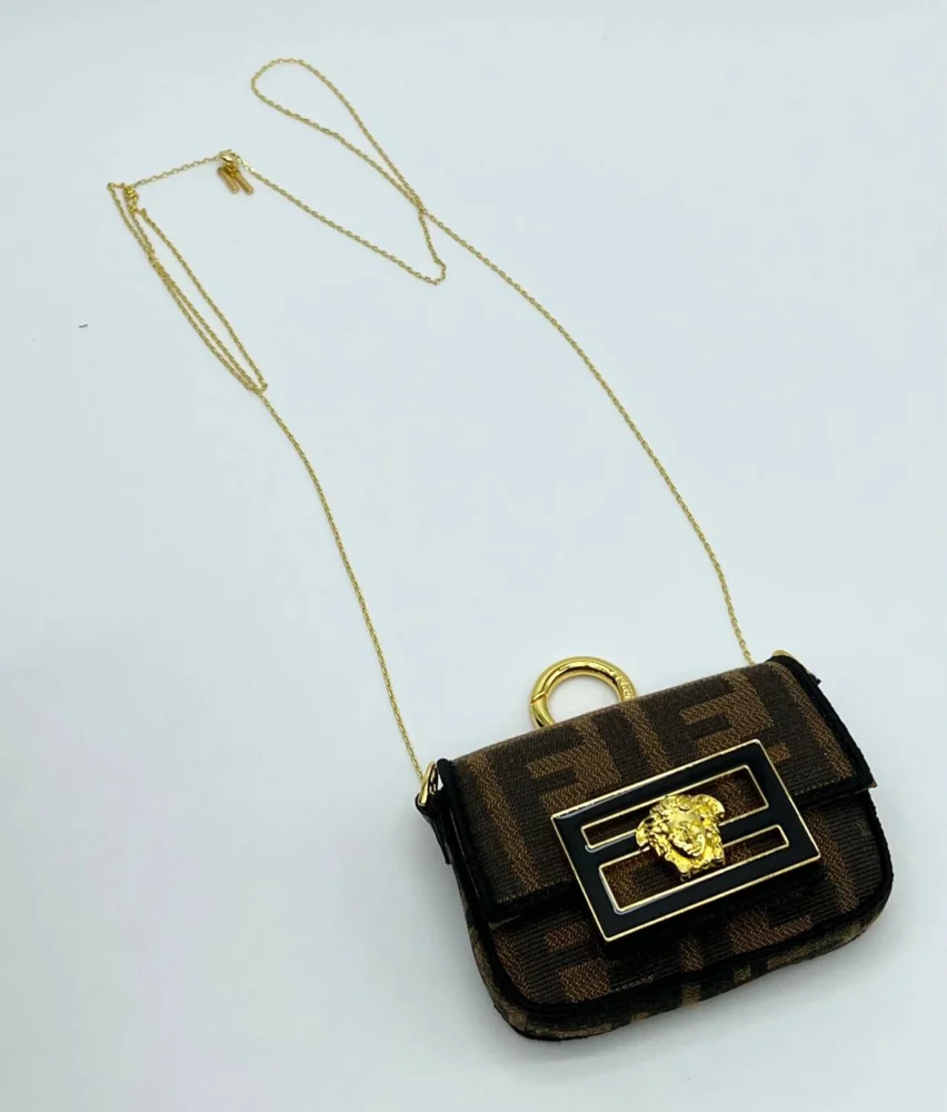 Сумка FENDI 09 — Коричневый, Черный — дополнительный вид