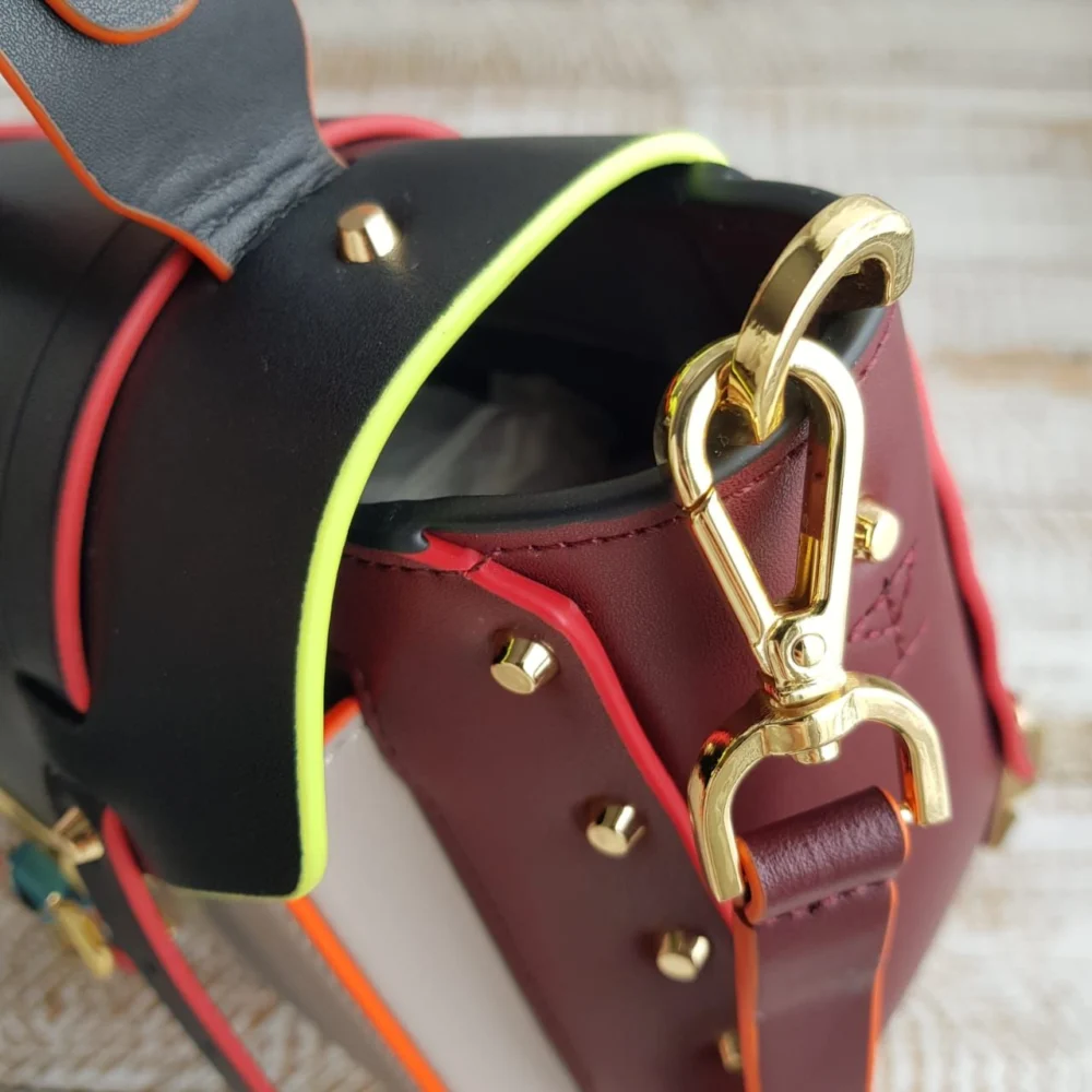 Сумка MICHAEL KORS z-458 — Бордовый, Серый — дополнительный вид