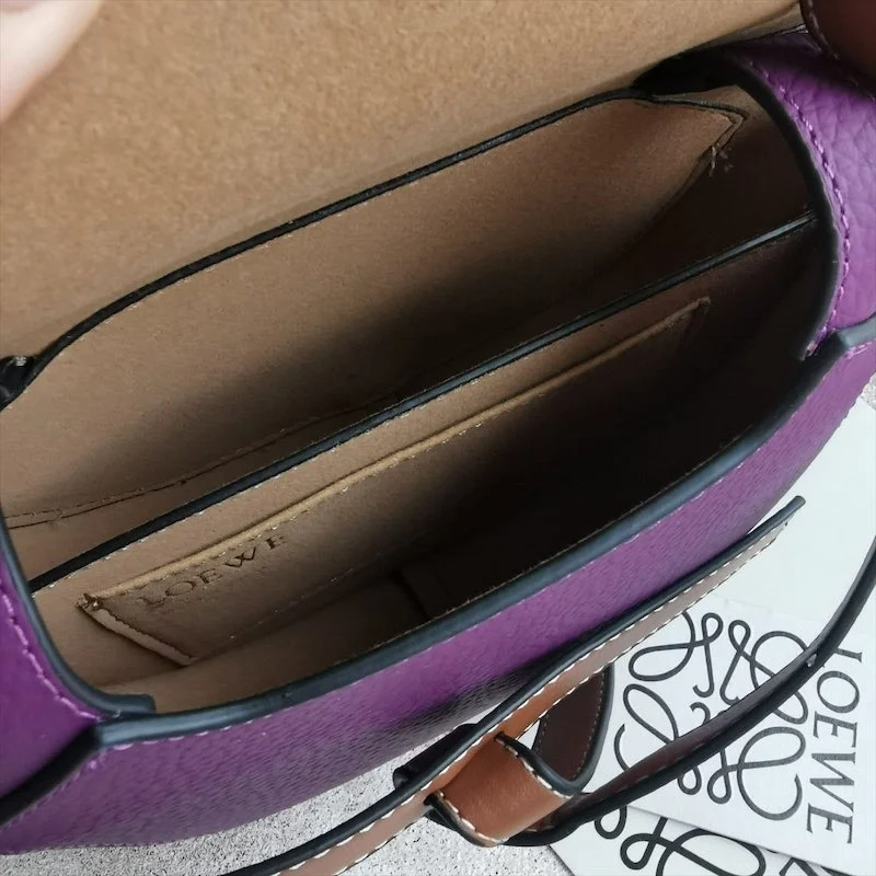 Сумка LOEWE 11 — Бордовый, Коричневый — дополнительный вид