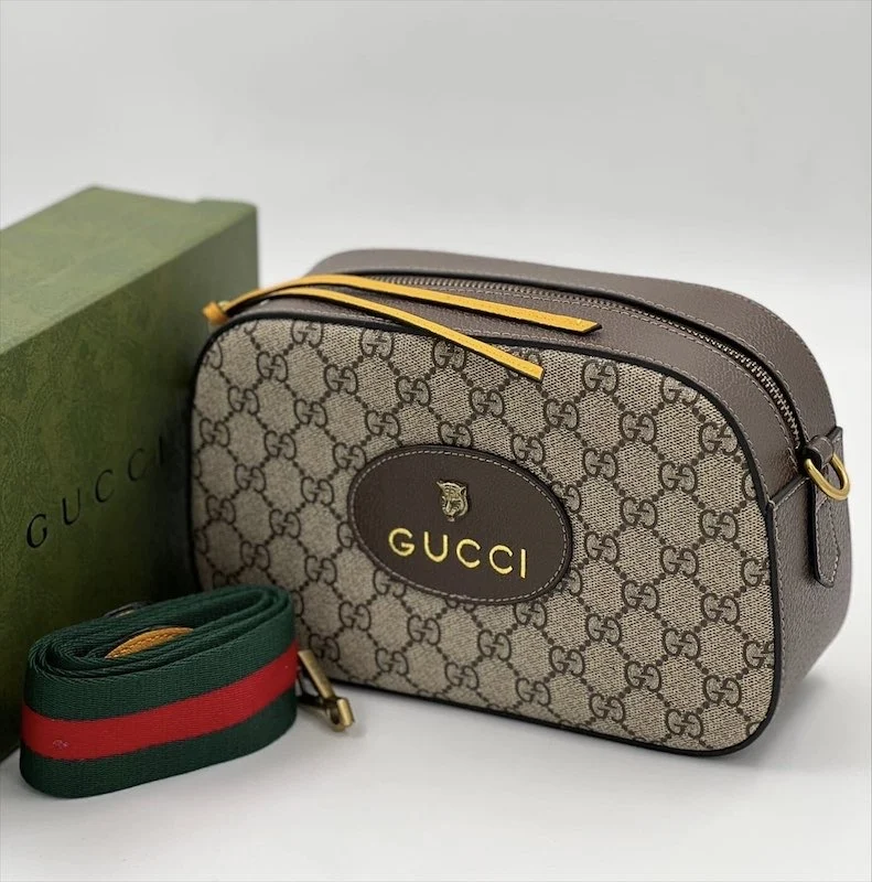 Сумка GUCCI 1_10 — Бежевый, Коричневый — основной вид