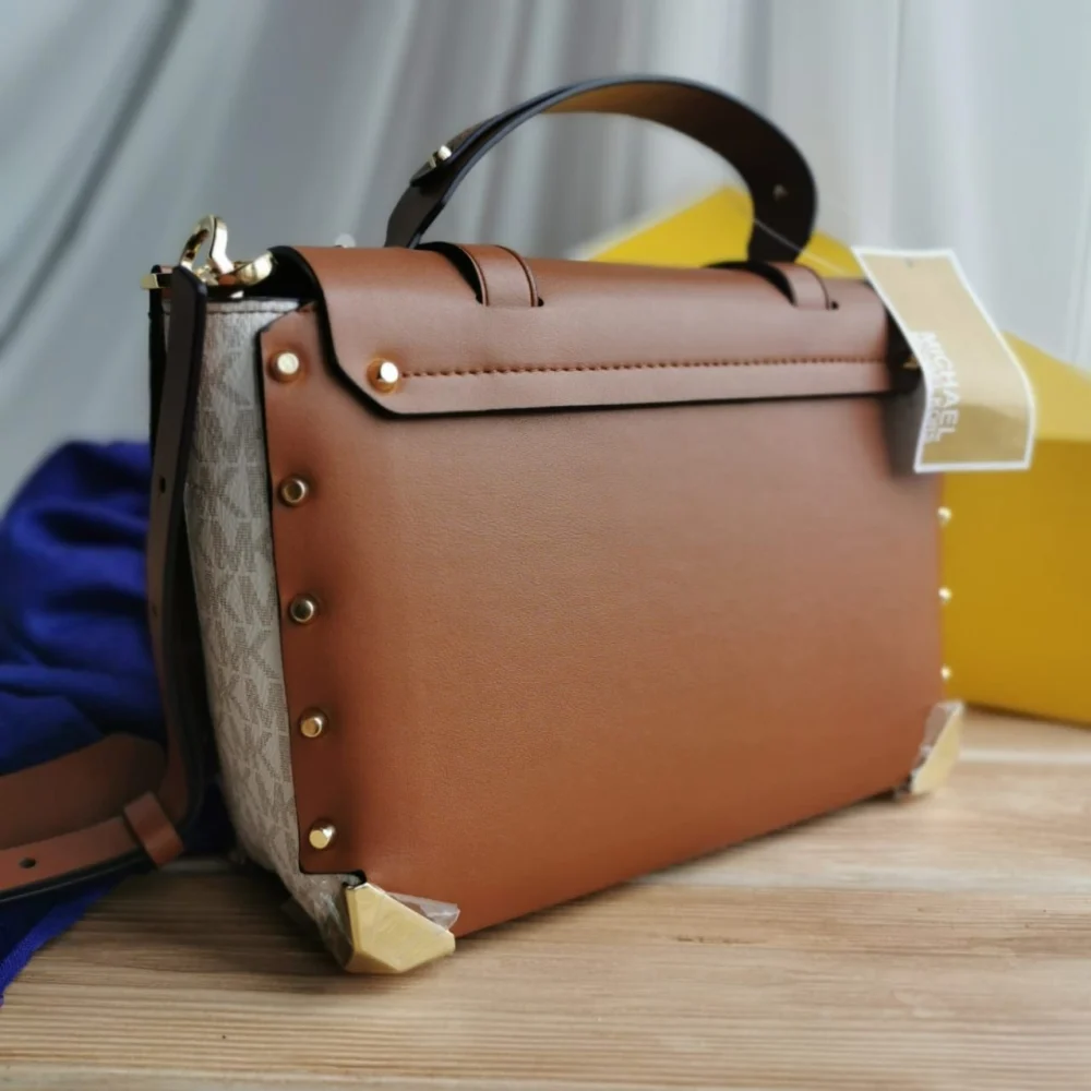 Сумка MICHAEL KORS 204-1 — Коричневый, Молочный — дополнительный вид