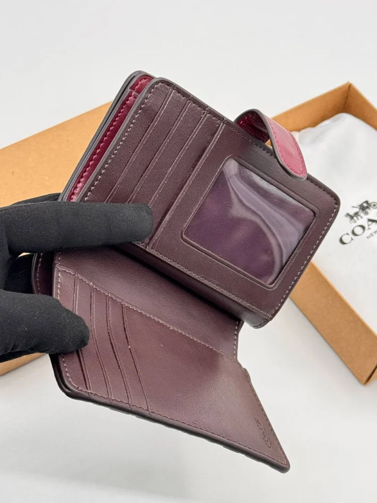 Кошелек COACH 177 — Бордовый — дополнительный вид