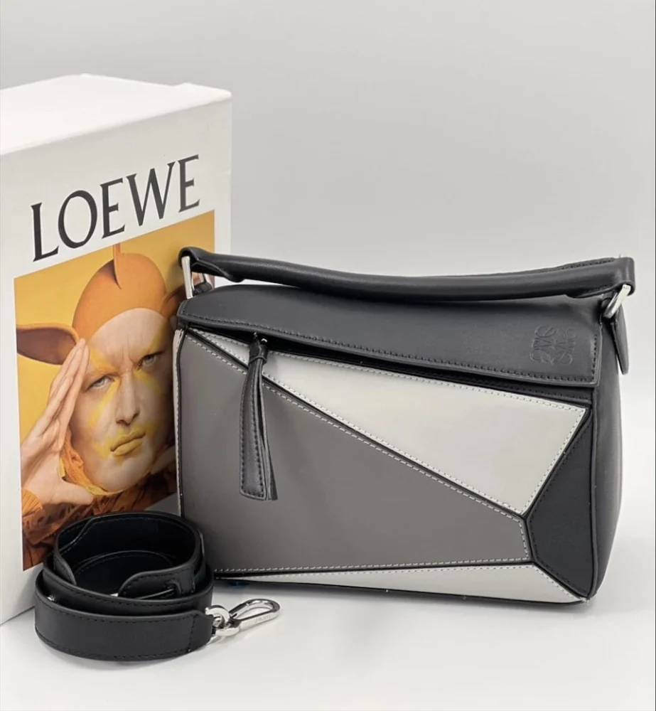 Сумка LOEWE z-361 — Молочный, Серый — основной вид